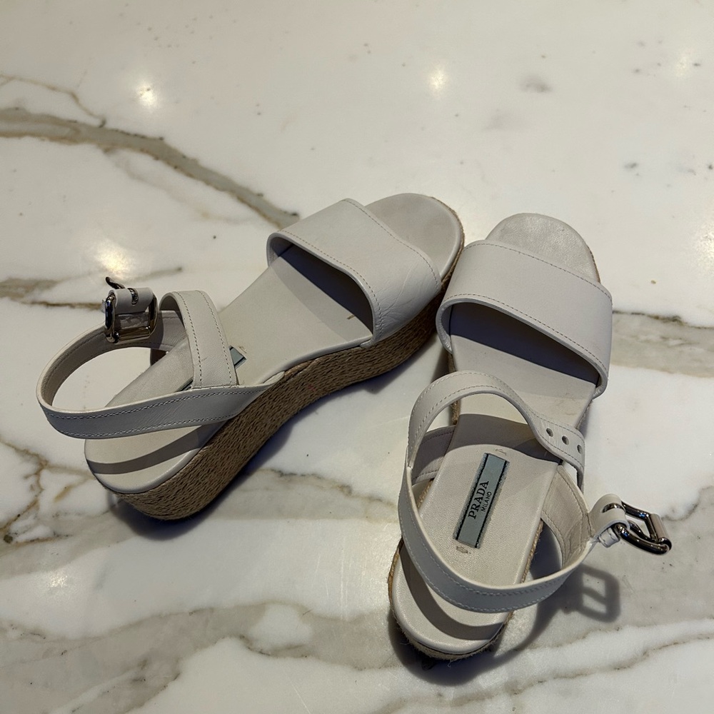 Women's Prada white espadrille